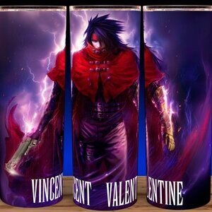 Final Fantasy 7 Vincent Valentine with Cerebus Cup Mug Tumbler 20oz